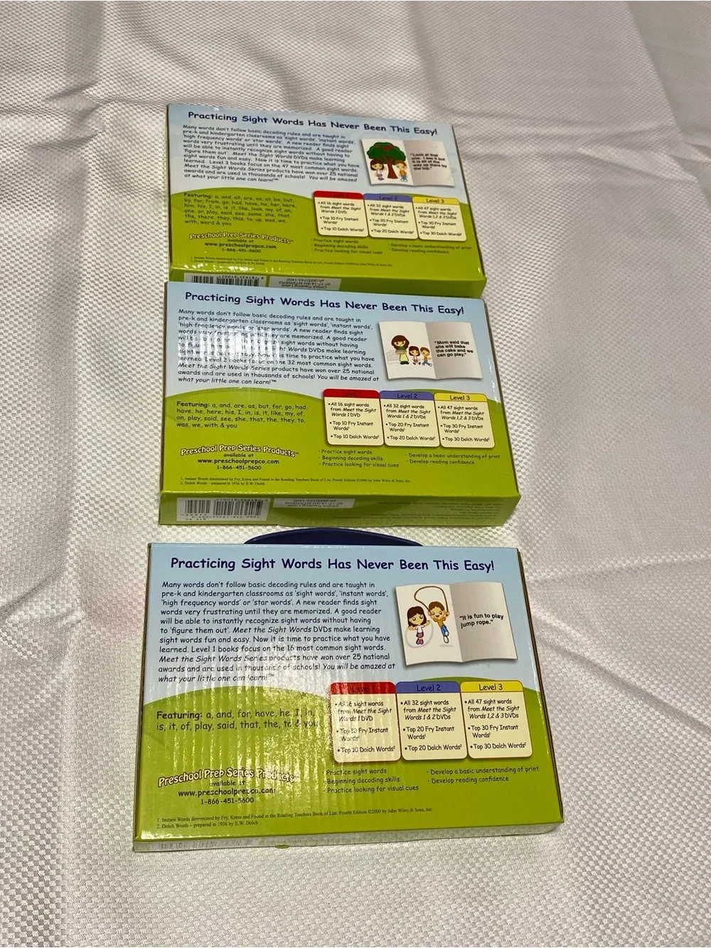 Preschool Prep Meet the Sight Words Level 1-3 Boxed Set - Green